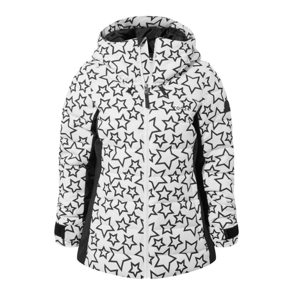 TOG24 Womens/Ladies Vermont Stars Ski Jacket / Black/Optic White